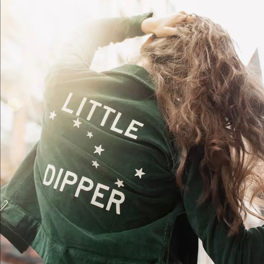 Sugarhigh Lovestoned Dipper zip up jacket in Emerald. Size Small